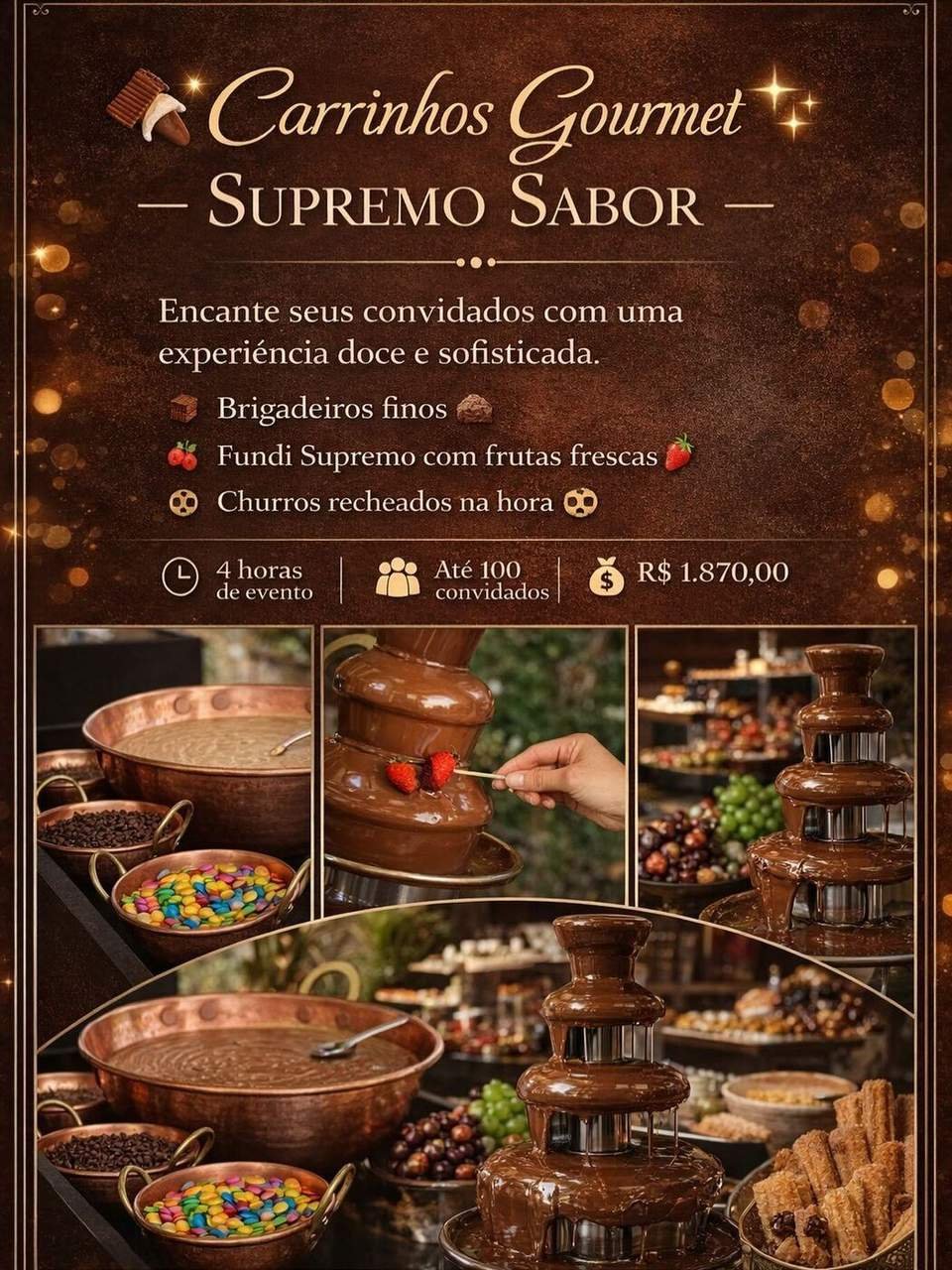 Carrinhos Gourmet Buffet Supremo S'abor